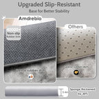 Amdrebio Tie-Dyed Light Grey Large Living Room Rugs 6x9, Furry Shag Area Rug for Bedroom, Big Soft Fluffy Rug for Kids Room Decor, Modern Fuzzy Shaggy Carpet, Plush Floor Rug for Classroom