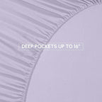 Elegant Comfort 8-Piece Pinch Pleated Comforter Set - All Season Complete Bed in a Bag, Includes 4pc Smart Sheet Set, Bed Skirt, Comforter, Matching Pillowcases and Shams, Twin/Twin XL, Lavender