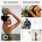 Sleep Tracker, Activity & Fitness Trackers | Health Smart Bracelet 24/7 Heart Rate | Step & Calorie Counter | IP68 Waterproof Smart Tracker, Valentine’s Day Gifts for Women, Family & Friends