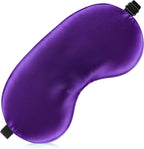 Sleep Mask Silk Eye Mask for Men Sleeping Mask, Adjustable Elastic Strap for Night Shading Sleep Mask, Soft and Comfortable for Both Men and Women (Purple)
