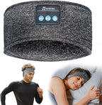 Bluetooth Headphones, Sleep Headphones Headband Wireless for Sleeping Side Sleepers - Adjustable Sleep Headphone, and Bluetooth Headbands for Women Men(Grey)