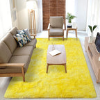 Softlife Area Rug for Living Room, Fluffy Shag Plush 6x9 Rainbow Rugs for Bedroom Girls Kids, Shaggy Soft Fuzzy Tie Dyed Large Carpet for Dorm Bedside Ultra Cozy Non-Slip Indoor Decor