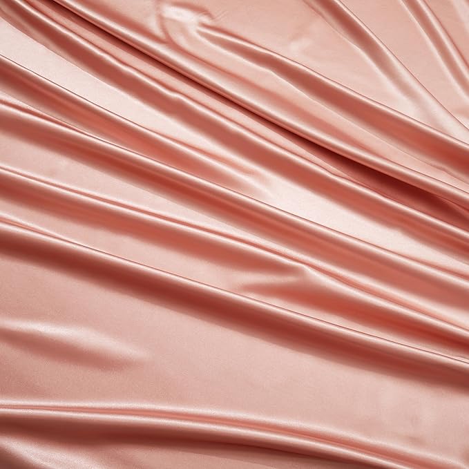 Rose Gold Satin Pillowcases Body Pillow for Hair and Skin,Rose Gold Body Pillow Silk Pillowcase with Envelope Closure Princess Room Decoration