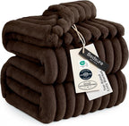 Bedsure GentleSoft Dark Chocolate Full Blanket for Bed - Cozy Soft Blankets for Women, Cute Large Throws for Girls, 84x90 Inches