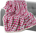 Elegant Comfort Throw Blanket, Reversible Sherpa Flannel, Ultra-Soft, Fuzzy, Cozy and Plush- All Season Lightweight Decorative Throw, 50 x 60 inches, Juliette Sherpa Throw