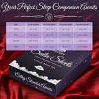 SLEEP SANCTUARY Satin Sheets Full Size – 4 Piece Luxury Silky Bed Set, Softer Than Silk, 15" Deep Pocket, Cooling & Wrinkle-Free, Moisture-Wicking & Breathable for Hair & Skin (Striped Red)