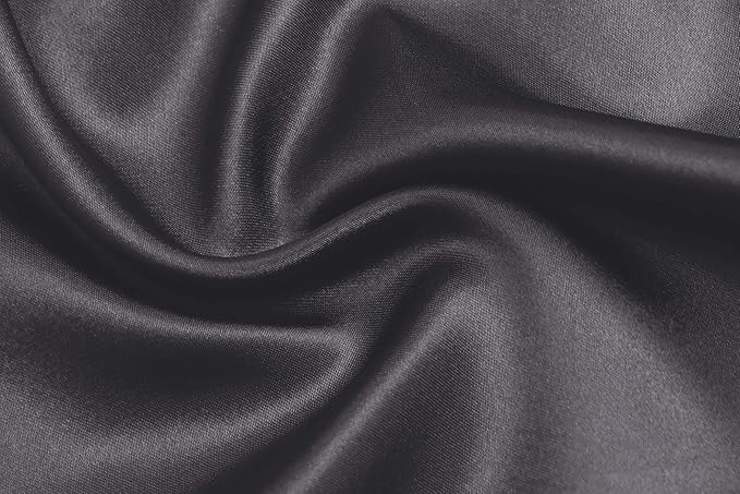Women's Pure Color Satin Kimono Robe Short Bridesmaids Robe Dressing Gown