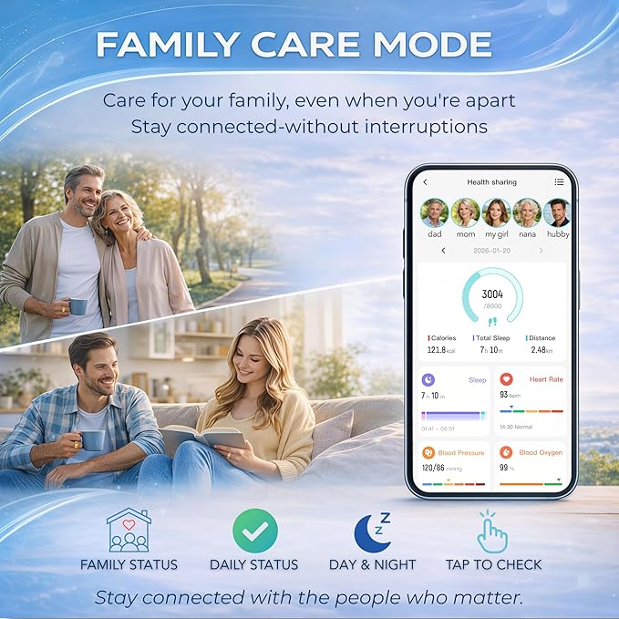 Smart Ring Health & Fitness Tracker for Men & Women – Sleep, Heart Rate, SpO₂, HRV & Stress Tracking – BP & Women Health Support, 180+ Sport Modes, IP68 Waterproof, No Subscription Fee (Gold, 12)