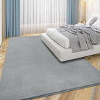 Przemy Washable Grey Rugs for Bedroom Living Room, 4x6 Feet Super Soft Memory Foam Rug, Modern Indoor Carpet for Kids Boys Girls Room Dorm Bedside Nursery Decor Mat