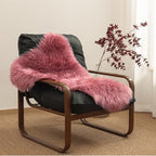 Ashler Faux Fur Area Rug - Fluffy Shaggy 2 x 3 Feet Sheepskin, Blush Pink Fuzzy Machine Washable Shag, Nursery Decor, Bedroom, Living Room, Kids Room