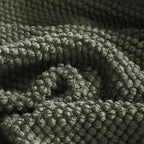 LOMAO Knitted Throw Blanket with Tassels Bubble Textured Lightweight Throws for Couch Cover Home Decor (Dark Olive, 60x80)