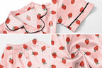 Girls & Womens Satin Pajamas Set, Silk Button-Down Sleepwear 2 Piece Nightwear, 3 Years - Women XXL