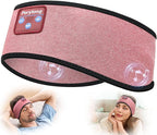 Perytong Sleep Headphones Bluetooth Headband, No Pressure for Ear, Headband Headphones Wireless Earphones Music Sleep Headband Earbuds, Sleep Mask Gifts for Men Women Teens