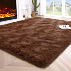 Noahas Extra Large 10x14 Area Rugs for Living Room,Fluffy Brown Bedroom Rug,Big Thick Plush Shag Non-Skid Soft Shaggy Throw Carpet