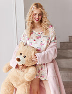 Ekouaer Silk Pajama for Women Short Sleeve Satin Pj Set Two Piece Soft Sleepwear Loungewear, S-XXL