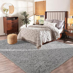 Softlife Area Rug for Living Room, Fluffy Shag Plush 5.3x7.6 Grey Rugs for Bedroom Girls, Shaggy Soft Fuzzy Kids Large Carpet for Dorm Bedside Ultra Cozy Non-Slip Indoor Decor