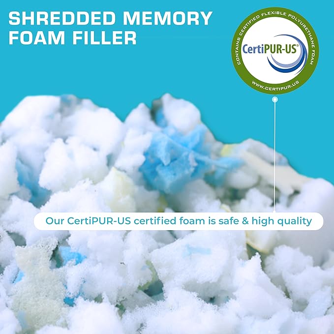 Xtreme Comforts GREENGUARD Certified King Size Bed Memory Foam Pillows (2 Pack) | Slim Cooling Pillow for Sleeping on Side, Back & Stomach - Firm and Soft Bed Pillows (USA Made)