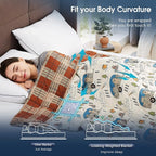 CuteKing Weighted Blanket for Adults (20lbs, 60"x80", Camping) Heavy Blanket for 180-190lbs, Weighted Blanket for Cooling & Heating with Premium Glass Beads, Thick Blanket for Adult All-Season