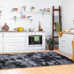 ISEAU Runner Rug for Bedroom, 2x6 Feet Shag Area Rug with Upgrade Non Slip, Fluffy Carpet Runner for Hallway, Fuzzy Soft Living Room Rugs for Boys Bedroom Decor, Dark Grey