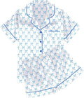 Ekouaer Womens Silk Satin Pajama Sets Soft Short Sleeve Button Down Sleepwear Top and Shorts 2 Piece Pjs Lounge Set