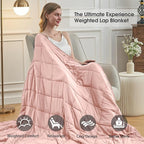 Pink Weighted Blanket for Adults 20lbs, 60"x80", Queen Size Cooling Heavy Throw Blanket for 130-220lbs, Microfiber Soft Thick Big Blankets Weighted Comforter Gift for Sleeping