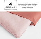 Bedsure Full Comforter Set - Pink Soft Bedding for All Seasons, Cationic Dyed Bed Set, 3 Pieces, 1 Full Size Comforter (82"x86") and 2 Pillow Shams (20"x26"+2")