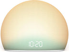 HOUSBAY Sunrise Alarm Clock, White Noise Sound Machine for Bedroom | Natural Wake-Up Light with Gentle Alarm Sounds, 20 Soothing Sleep Aids, Dimmable Display, Screen-Free Design - Teal