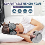 Sleep Mask with Bluetooth Headphones, Boodlab Bluetooth Eye Mask for Sleeping, Washable Sleeping Headphones, Cool Tech Gadgets Unique Gift for Valentine's Father's Mother's Day Birthday Christmas