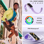 Health Fitness Tracker, Smart Watch with 24/7 Heart Rate, Activity Tracker with Blood Pressure and Blood Oxy-gen Monitor, 120 Sport Mode Waterproof Sleep Tracker for Women Men