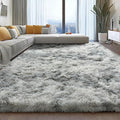8x10 Area Rug Fluffy Shaggy Ultra Soft Faux Fur Non-Slip Machine Washable Carpet for Bedroom, Living Room, Nursery & Dorm Cozy Home Decor
