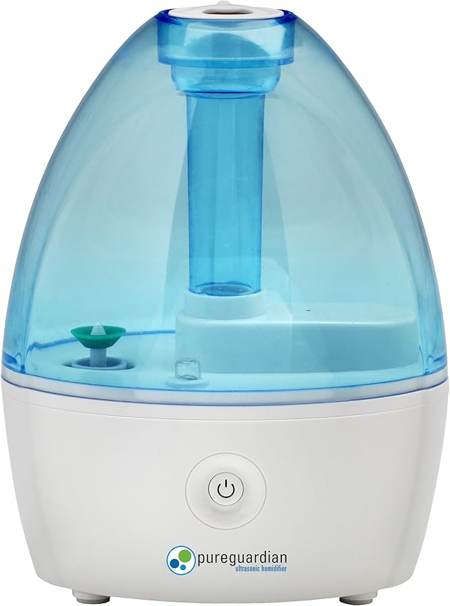 Pure Guardian H910BL Ultrasonic Cool Mist Humidifier, 14 Hrs. Run Time, 210 Sq. Ft. Coverage, Small Rooms, Quiet, Filter Free (Pack of 2)