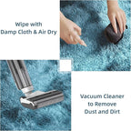 Litanika 3x5 Shag Area Rug for Living Room Bedroom, Tie-Dyed Blue High Pile Soft Plush Shaggy Furry Bedside Playroom Dorm Carpet, Non-Slip, Non-Shedding Modern Indoor Floor Rug
