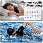 Smart Ring for Women & Men, Fitness Tracker with Heart Rate, SpO2, Blood Pressure & Sleep Monitoring, IP68 Waterproof, Long Battery Life, No Monthly Fees, for iPhone Android (10#&Floral)