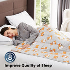 CuteKing Weighted Blanket for Adults: Weighted Blanket with Premium Glass Beads - Breathable Heavy Blanket for Comfort Sleep - Thick Blanket for Adult All Season(20lbs, 60"x80", CuteDog)