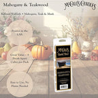 McCall’s Candles | Mahogany & Teakwood | Scented Wax Melt | Mahogany, Teakwood, Oak & Subtle Lavender | 6-Piece Break-Apart Bar | 12–24 Hours Per Wedge | Poured in the USA | 5.5 oz