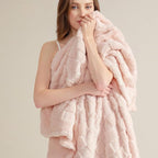 Bedsure GentleSoft King Size Blanket for Bed - Super Soft Cozy Blankets for Kids Girls, Large Fuzzy Fleece Throw for Bedroom Decor, Light Pink,108x90 Inches