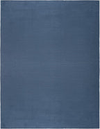 SAFAVIEH Washable Rug Faux Rabbit Fur Shag Collection - 8' x 10', Dark Grey, Slip Resistant & Easy Cleaning, Ideal for Living Room, Bedroom, Dining Space (FRF976H)