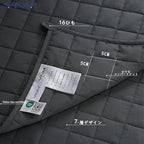 YnM 12lbs Weighted Blanket for Adults, Breathable Heavy Bed Throw Blanket with Cooling Glass Beads for All Season Use, Ideal for ~110lbs (48x72 Inches, Twin/Full, Dark Grey)
