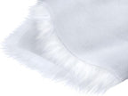 STP GOODS Faux Sheepskin Fur Rug, Fluffy Sheepskin Bedside Rugs, Bedside Rugs (White Rug (60 х 130 cm))