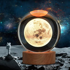Large Crystal Ball 3D Moon Lamp Balkwan, Crystal Lamp 16 Color Changing Night Light with Remote Control for Bedroom Decor, Ideal Birthday Gift for Teens Boys and Girls, Moon Model