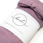 BWD Baby Swaddle Blanket – Ultra-Soft Bamboo Viscose & Organic Cotton Muslin – Lightweight, Breathable, Stretchy – Newborn Essential 47" (Mauve)