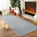 Przemy Washable Grey Rugs for Bedroom Living Room, 2x6 Feet Runner Rug Soft Memory Foam Indoor Carpet for Hallway Kids Boys Girls Room Dorm Bedside Nursery Decor Mat