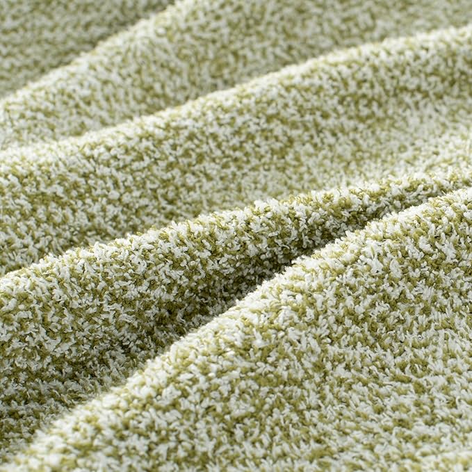 Carriediosa Heather Throw Blanket 50" X 60", 400GSM Ultra Soft Microfiber Fuzzy Fluffy Reversible Knitted Blankets Cozy Plush Lightweight and Warm Fall Throws for Couch, Bed, Sofa, Olive Green