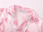 Beezizac Little & Big Girls Satin Silky Button Pajama Summer Short Sleeves Set Trendy Outfit Kid Size 6-16