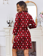 Ekouaer Women‘s Robes Lightweight 3/4 Sleeve Short Knit Bathrobe Soft Knee Length Sleepwear Robes with Pockets S-XXL