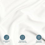 Bare Home Bedding Duvet Cover Oversized Queen - Premium 1800 Super Soft Collection - Lightweight, Cooling - Soft Breathable Bedding Duvet Cover (Oversized Queen, Cream)