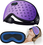 Sleep Mask Headphones Bluetooth 5.4 with 3D Removable Hot & Cold Compress, TOPOINT Weighted Eye Mask Blackout Soft, Cooling Breathable for Women Men Deep Sleep Relax Tired Eyes Migraine Office Travel