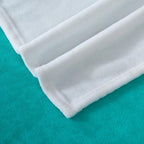 Elegant Comfort Luxury Velvety Feel Blanket, All-Season Lightweight Blanket, Ultra Plush, Soft, Cozy-Fuzzy Flannel Fleece for Couch, Sofa, Bed, Travel, Ombre Design, Full/Queen, Tiffany