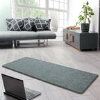 Keeko Soft 2x6 Runner Rug, Bedside Rugs for Bedroom Living Room Small Area Throw Rugs Indoor Runner Hallway Carpets Memory Foam Laundry Room Rug for Teen Kids Nursery Dorm Classroom Decor Grey