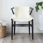 Nordic Sheep Real Sheepskin Rug Short Hair 2x3 ft | Bedside Rugs for bedrooms, Sofa, Chair or Dining Table | Each Sheepskin is Unique and Created by Nature | Small Fluffy Rug in White